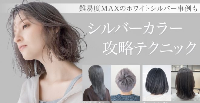 【難易度MAXのホワイトシルバー事例も】シルバーカラー攻略テクニック